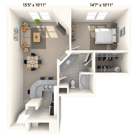 2815 Allen Street #120 Studio-2 Beds Apartment for Rent - Photo Gallery 25